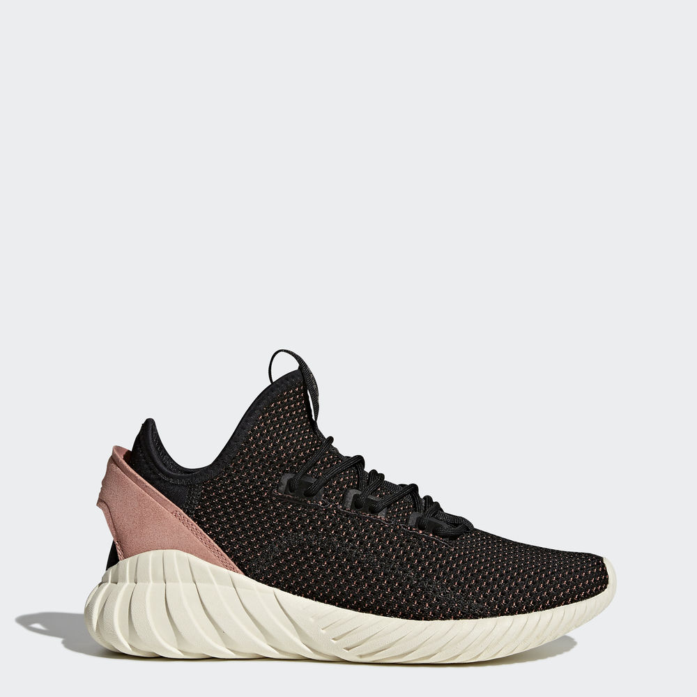 Adidas Tubular Doom Sock Primeknit - Originals γυναικεια - Μαυρα/Μαυρα/Ροζ,Μέγεθος: EU 36 – 54 2/3 (